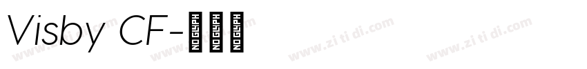 Visby CF字体转换